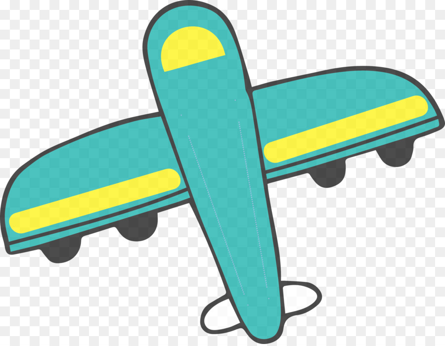 الطائرة，الرسم بالألوان المائية PNG