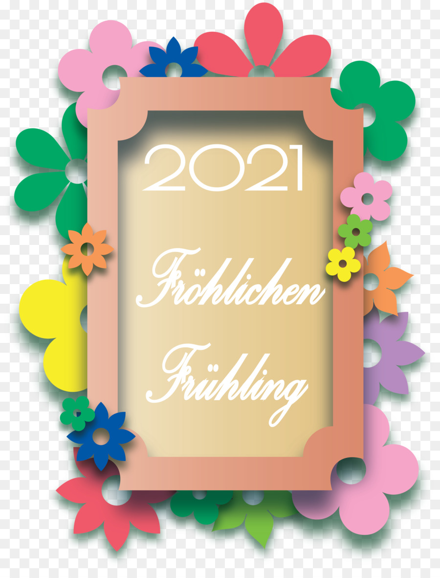 Fröhlichen Frühling 2021，ربيع PNG