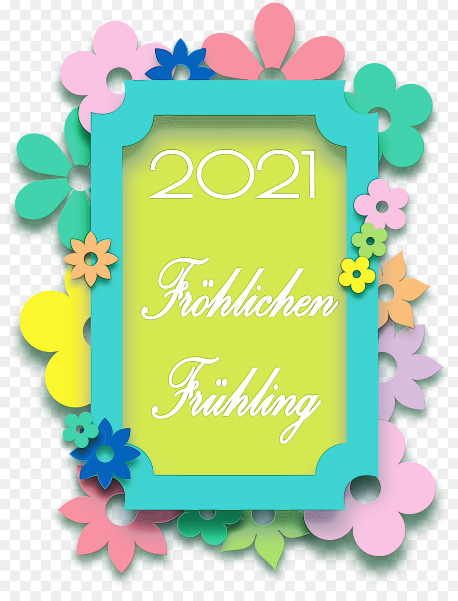 Fröhlichen Frühling 2021，ربيع PNG