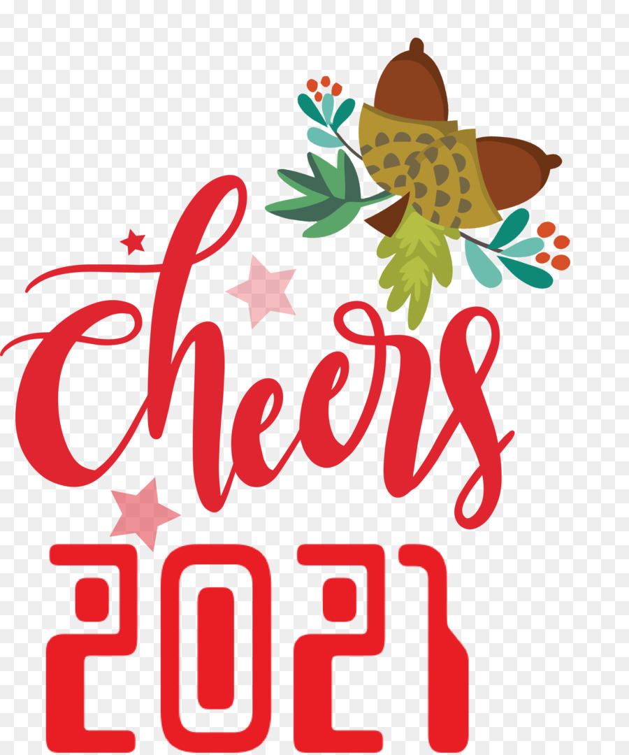 2021 سنة جديدة سعيدة，شعار PNG