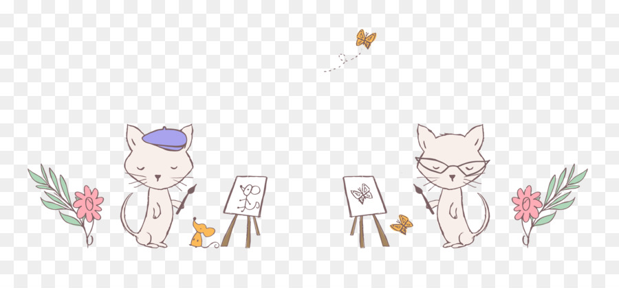 القط，فن الخط ، PNG