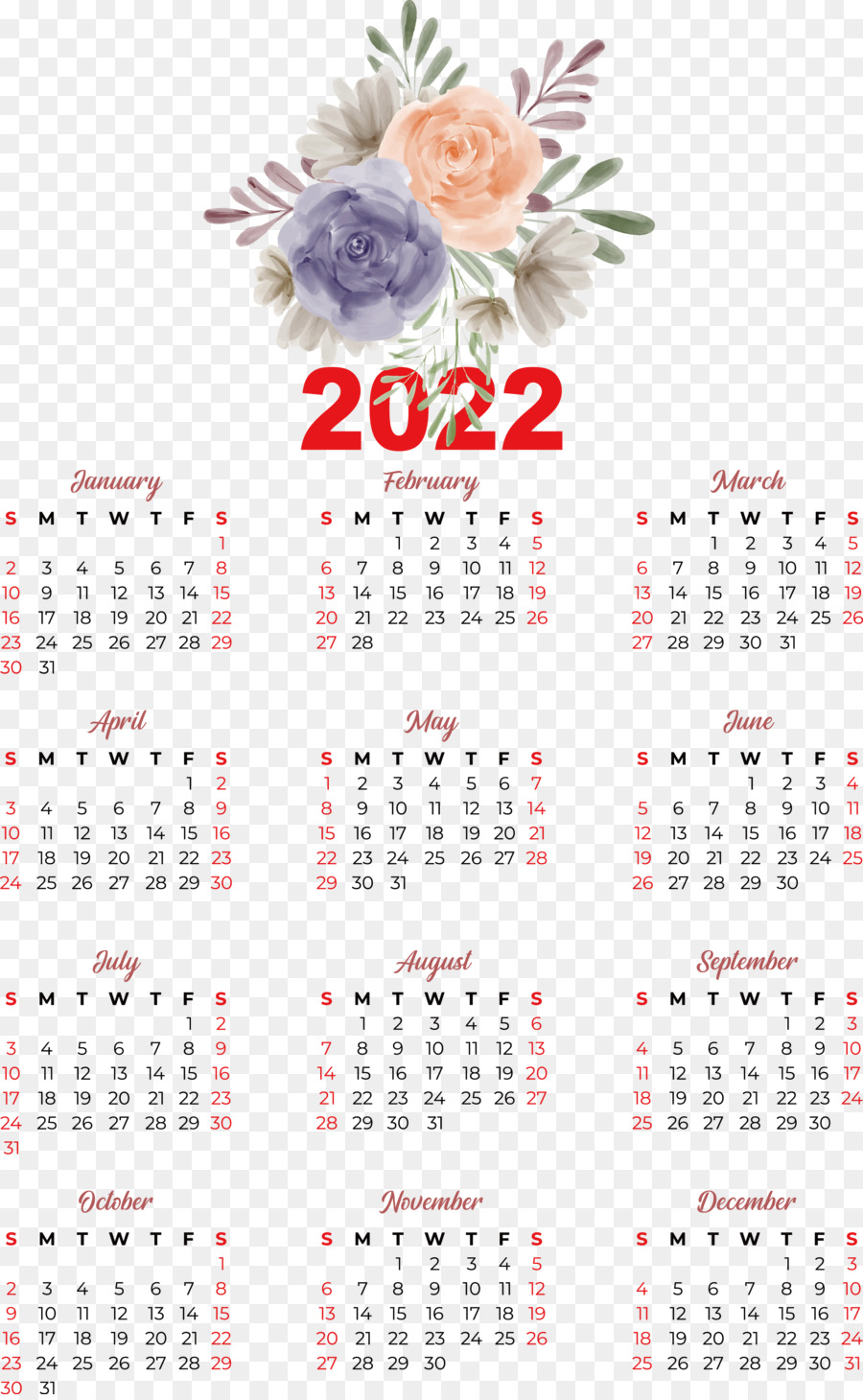 تقويم 2022，بلح PNG