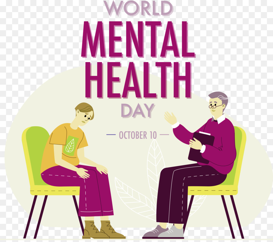 اليوم العالمي للصحة النفسية，الصحة النفسية العالمية PNG