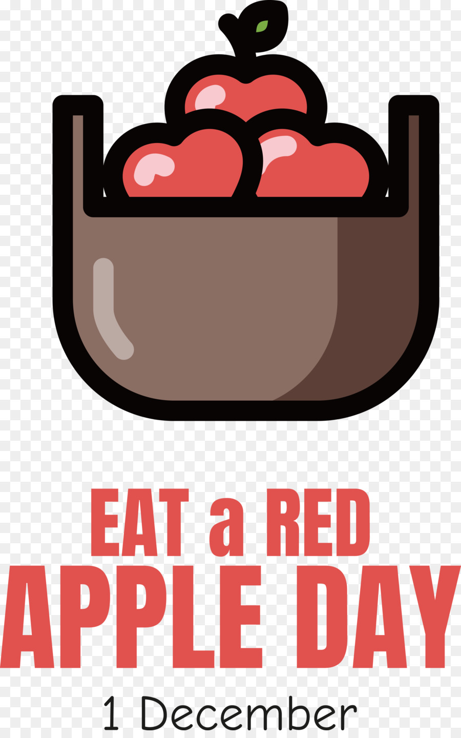 التفاح الأحمر，أكل التفاح الأحمر اليوم PNG