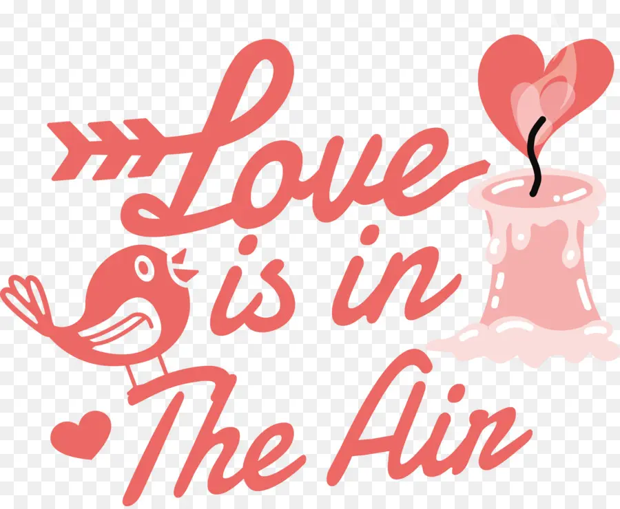 عيد الحب，الحب هو في الهواء PNG