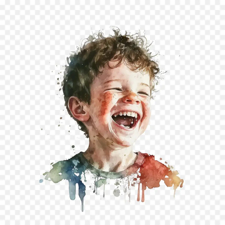 الصبي المائي，صبي يضحك PNG
