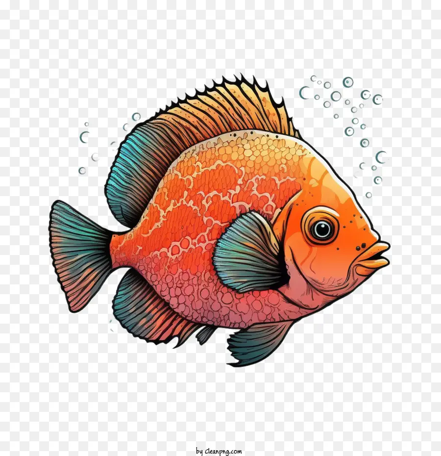 الأسماك المرجانية，السمك الرسم باليد PNG