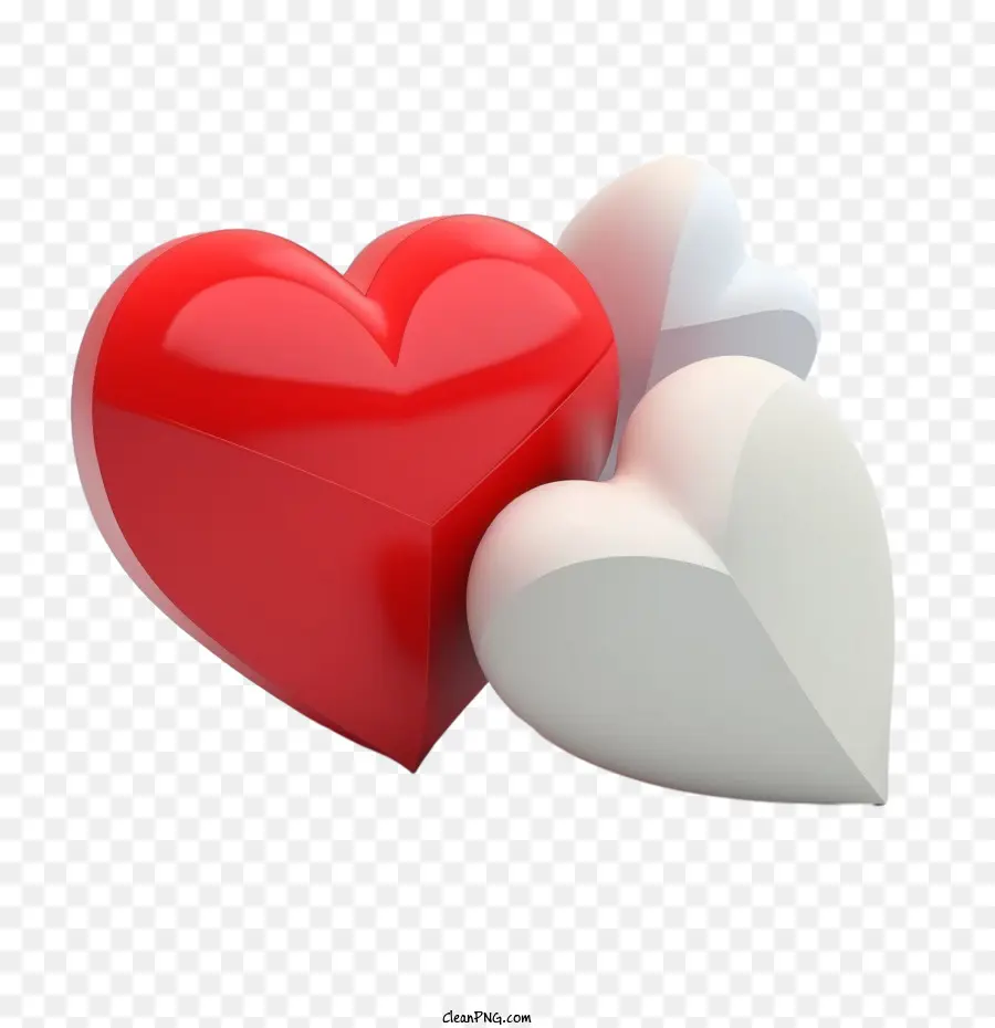 قلوب لطيفة，قلوب ثلاثية الأبعاد PNG