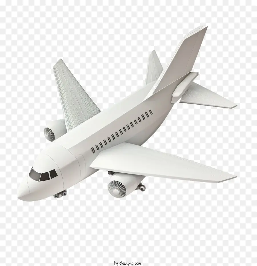 طائرة واقعية，طائرة ثلاثية الأبعاد PNG