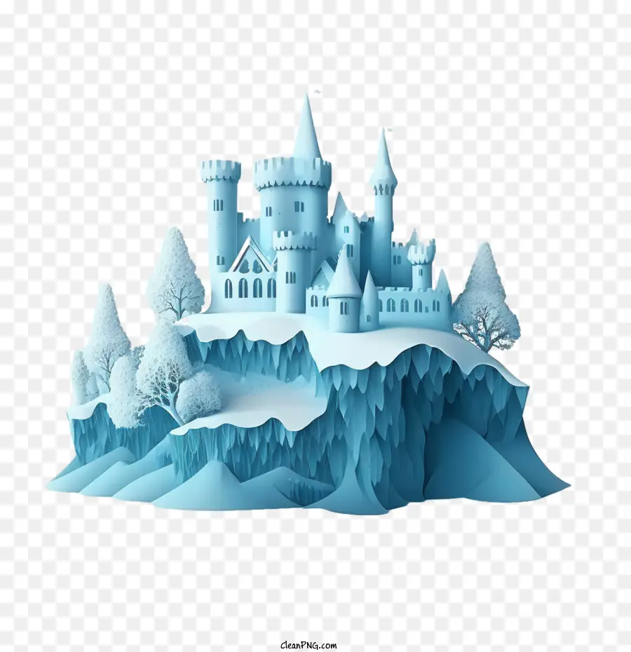 قلعة واقعية，الأزرق القلعة PNG
