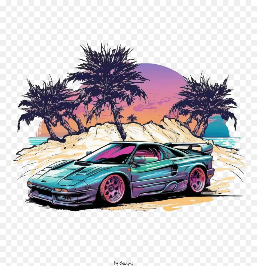 ألوان سيارة التسعينيات，سيارة الشاطئ PNG