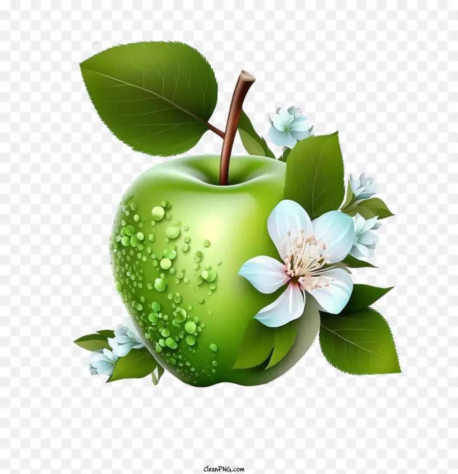 التفاح الأخضر，زهور التفاح PNG