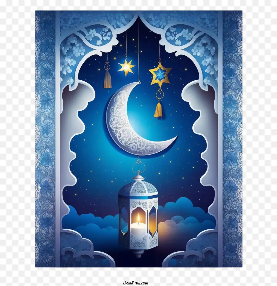 الهلال，رمضان كريم PNG