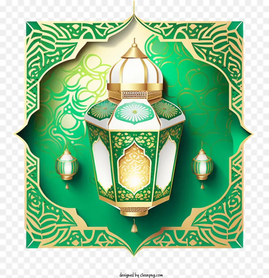 الفانوس الإسلامي，رمضان كريم PNG