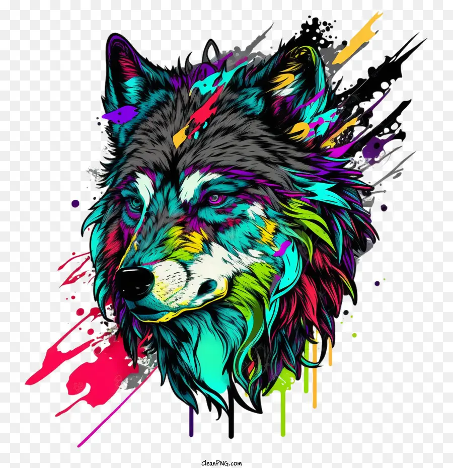 ألوان الذئب في التسعينيات，الذئب PNG