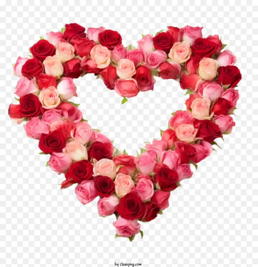 وردة القلب，قلب الأزهار PNG