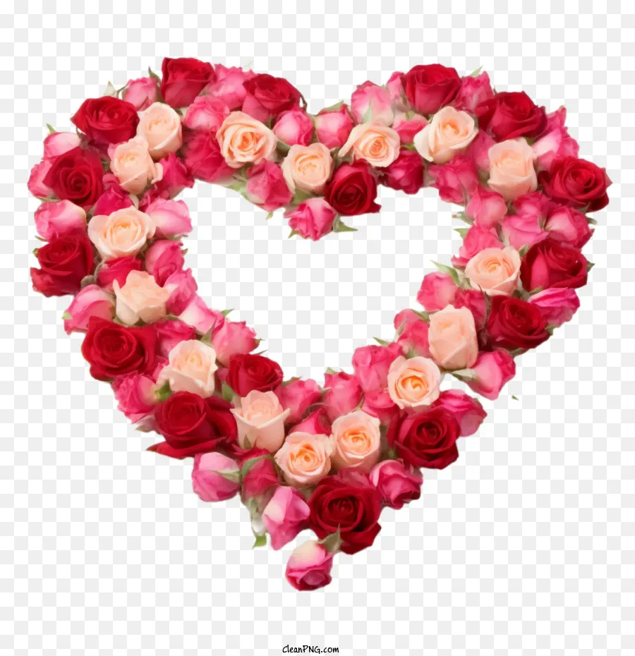 وردة القلب，الوردي PNG