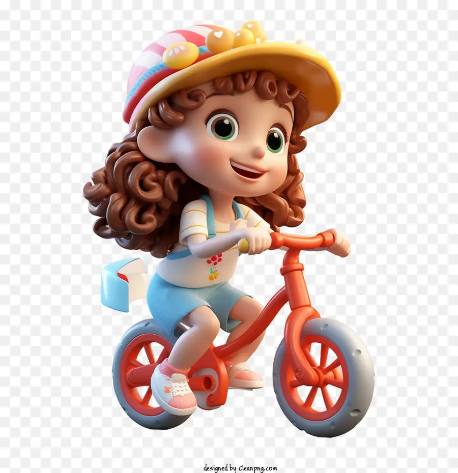 ركوب الدراجة，فتاة صغيرة PNG