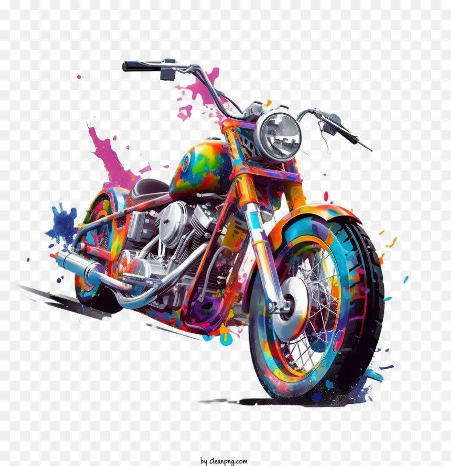 دراجة نارية，الملونة PNG