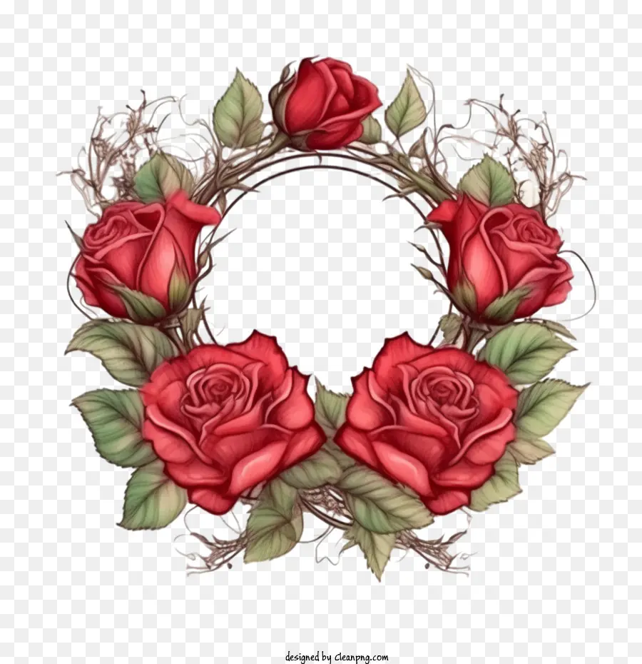 روز إكليل，وردة حمراء PNG