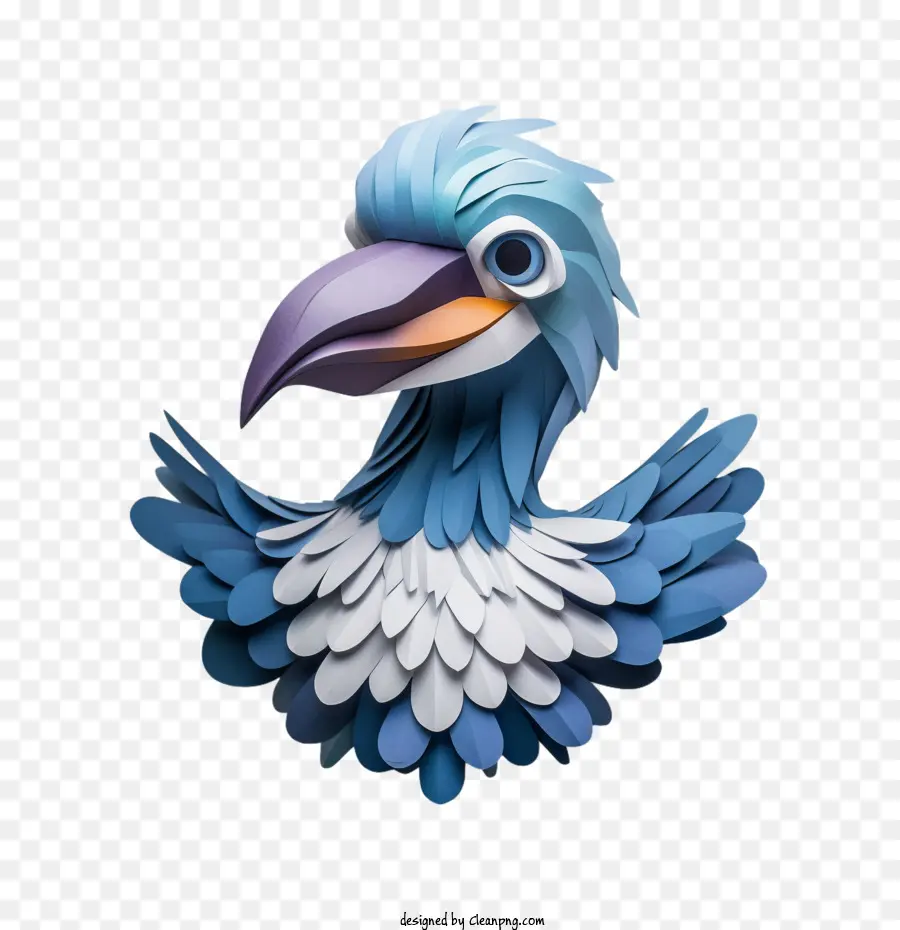 دودو，الطائر الأزرق PNG