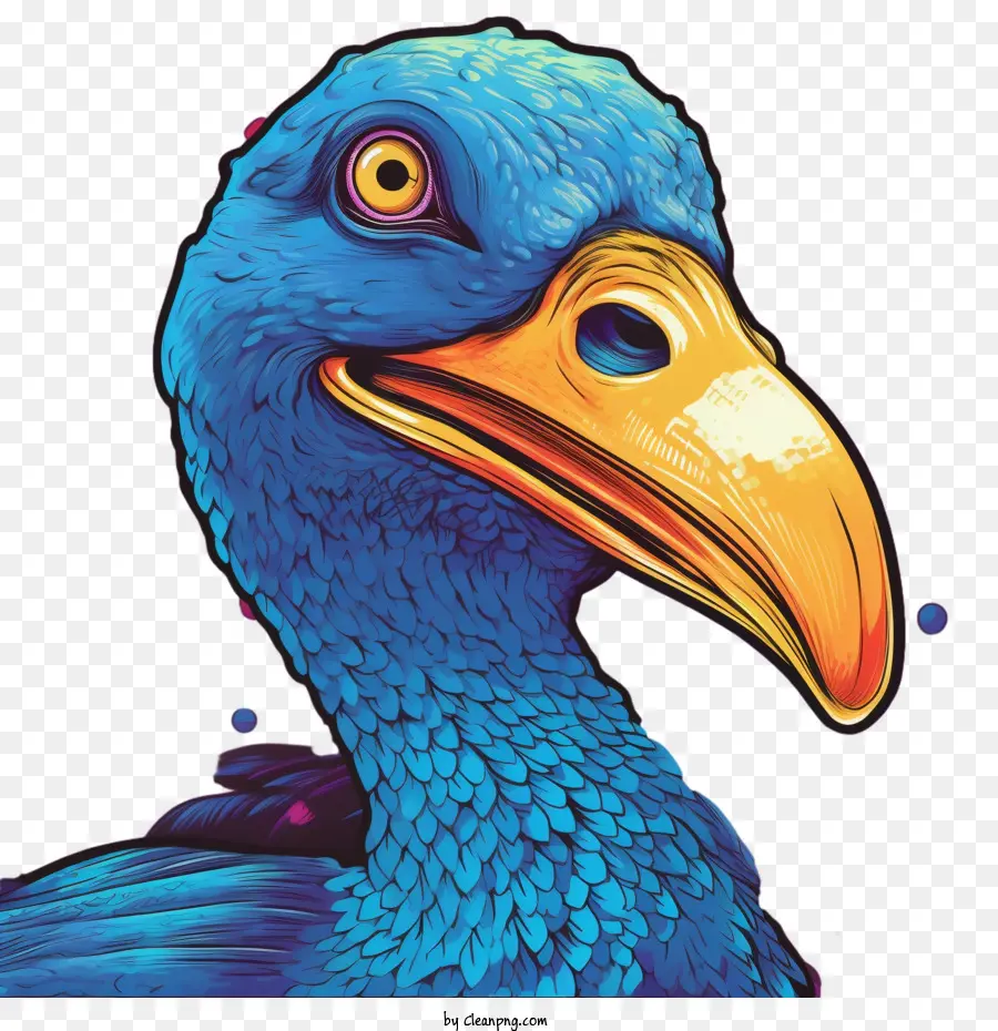 دودو，الطائر الأزرق PNG