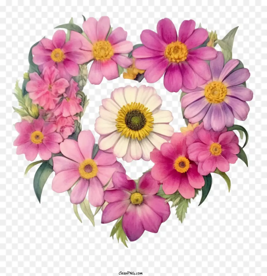 زهرة زينيا，الزهور الوردية PNG