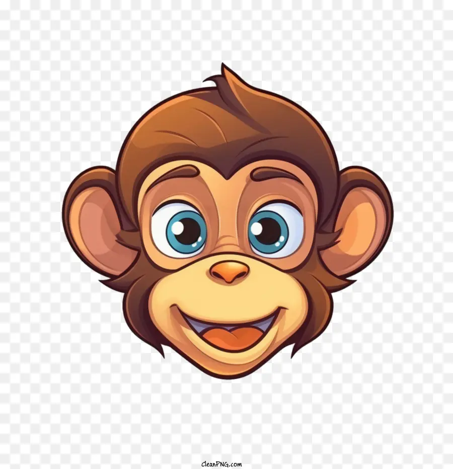 القرد，يبتسم PNG