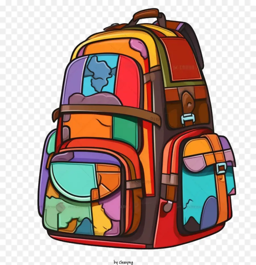 حقيبة مدرسية，الملونة PNG