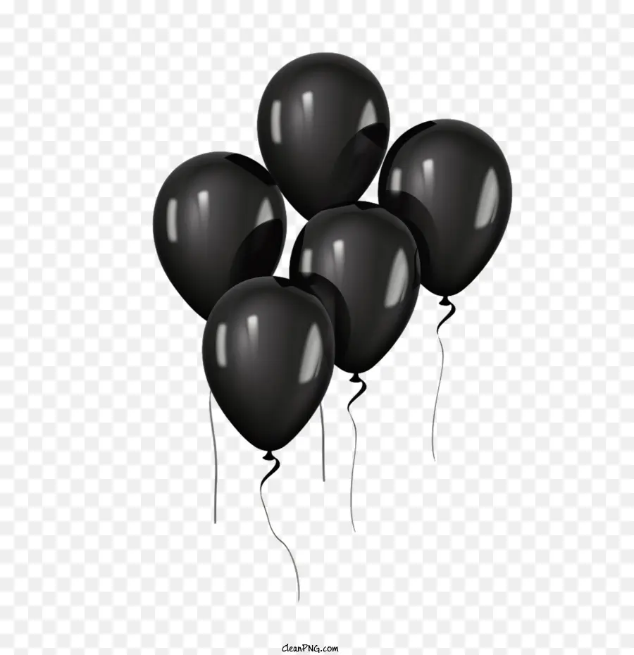 البالونات السوداء，الأسود PNG