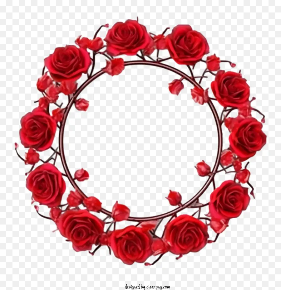 وردة حمراء，روز إكليل PNG