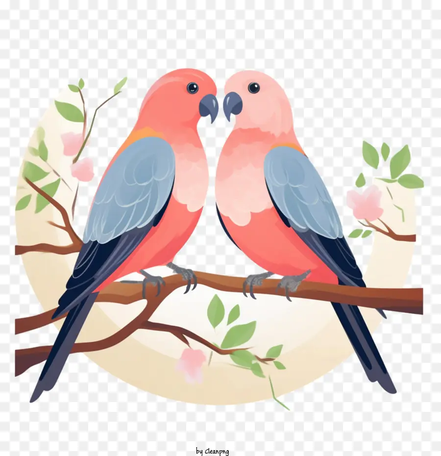 طيور الحب，زوجين PNG