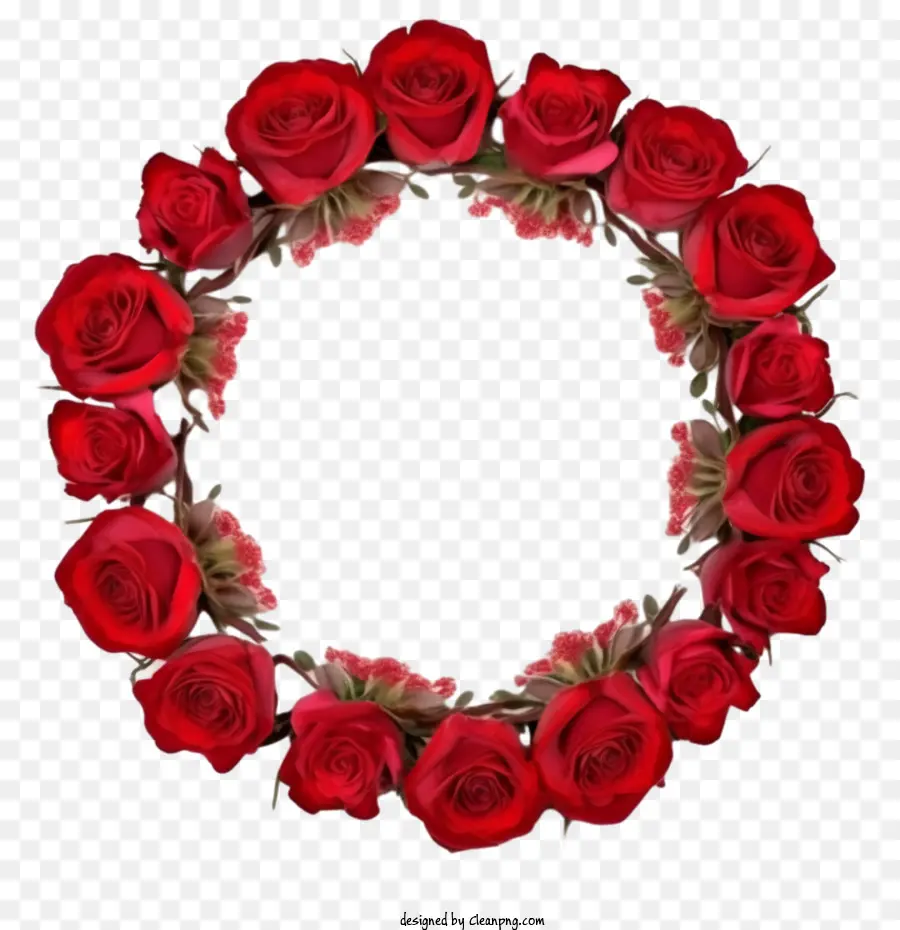إطار الورد，وردة حمراء PNG