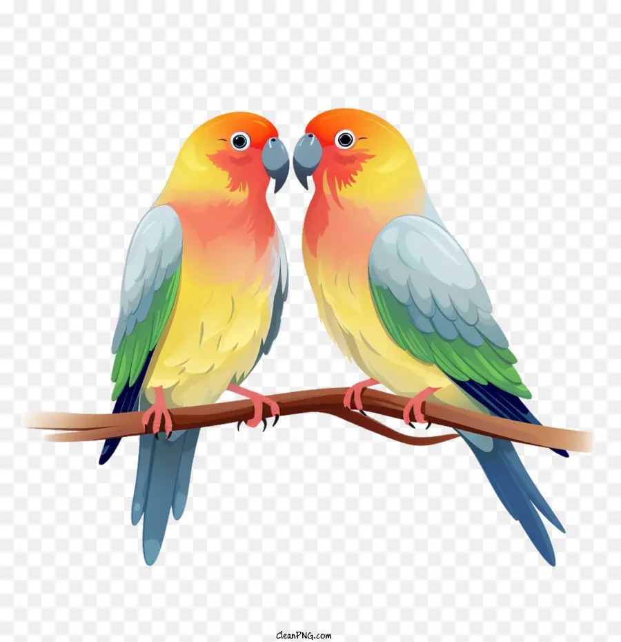 طيور الحب，لطيف الطيور PNG