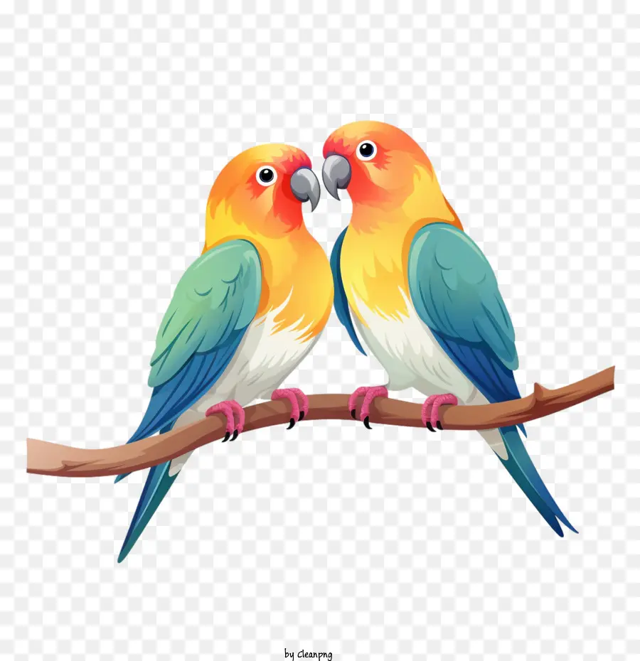 طيور الحب，لطيف الطيور PNG