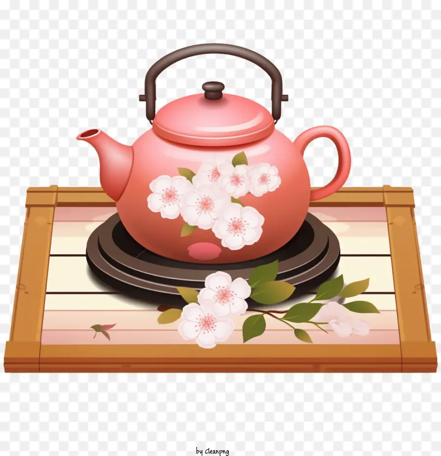 إبريق الشاي，الوردي إبريق الشاي PNG