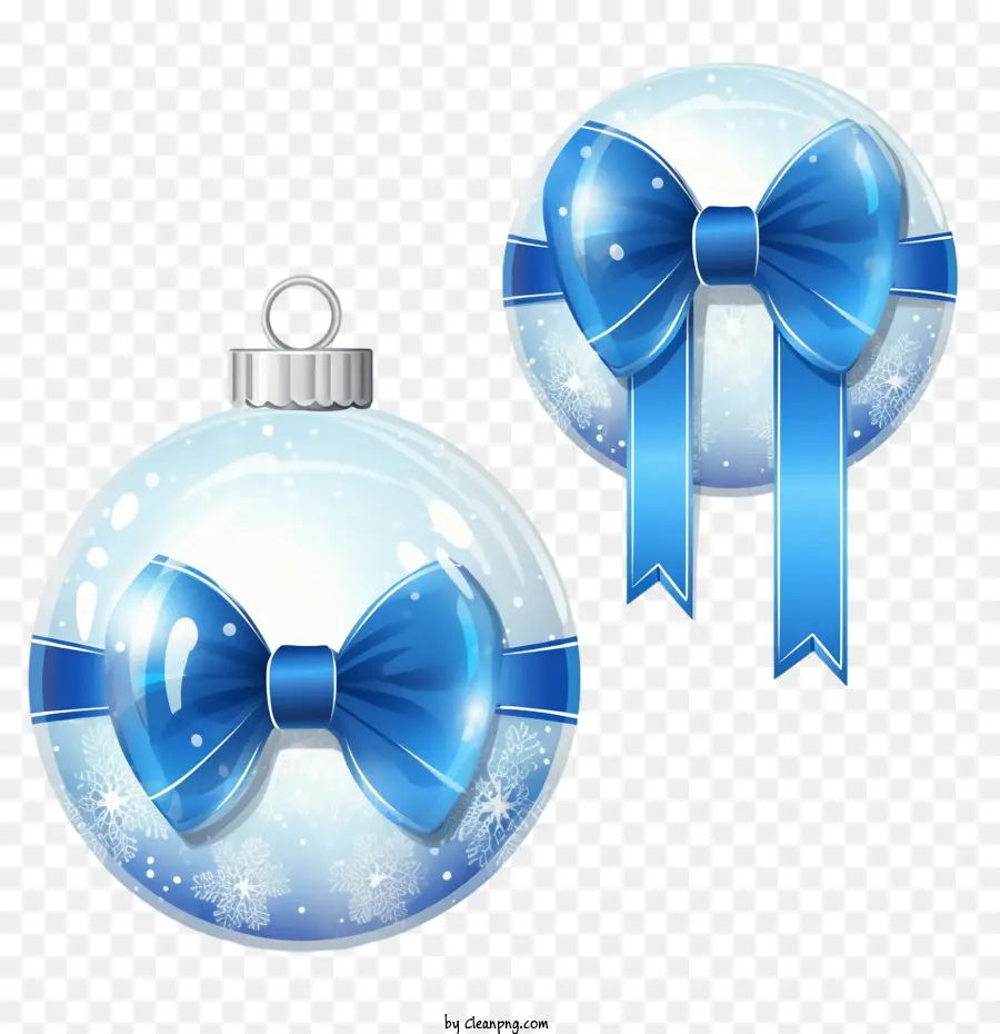 كرات عيد الميلاد，الأزرق PNG