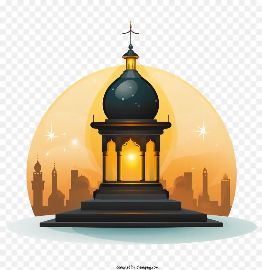 المصباح الإسلامي，قبة PNG