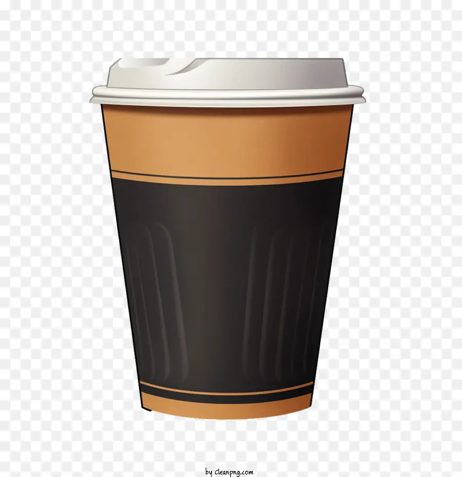 فنجان القهوة الورقية，فنجان قهوة ورقي بني PNG