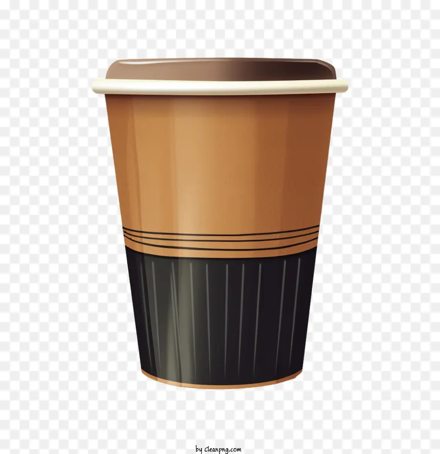 فنجان القهوة الورقية，فنجان قهوة ورقي بني PNG