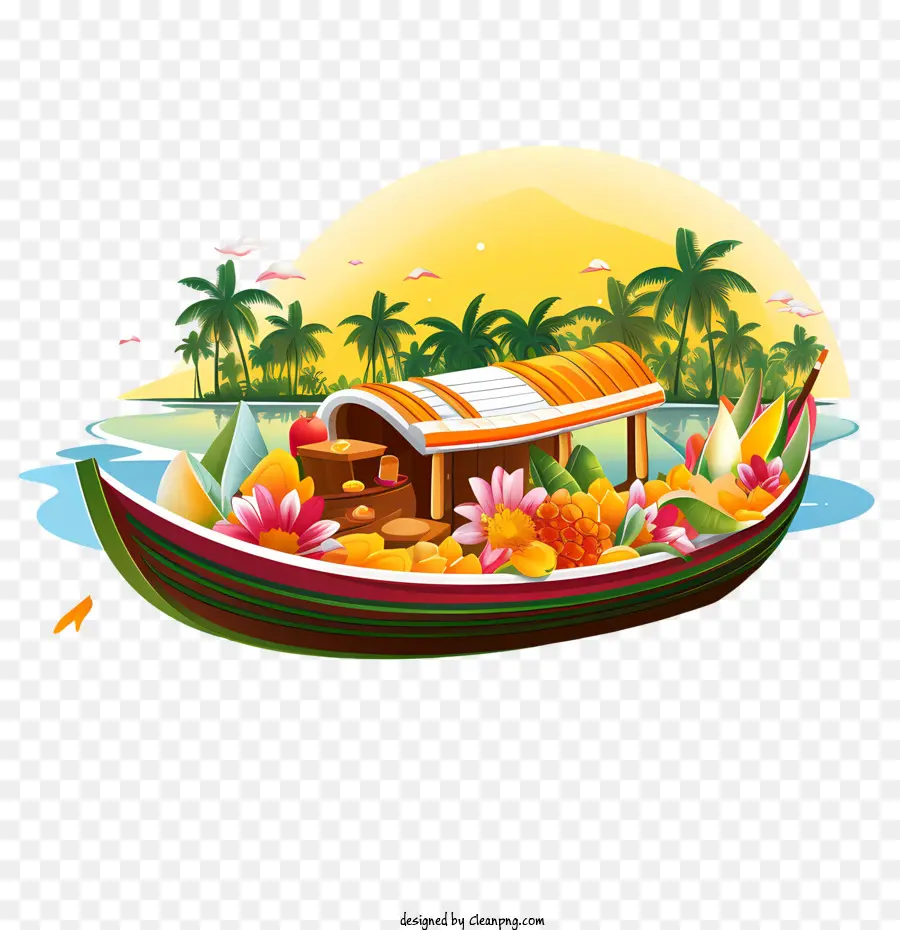 قارب أونام，الموز PNG