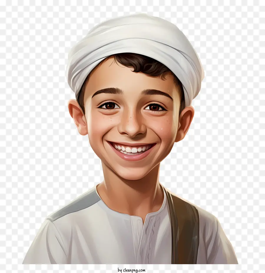 فتى عربي，العالم ابتسامة اليوم PNG