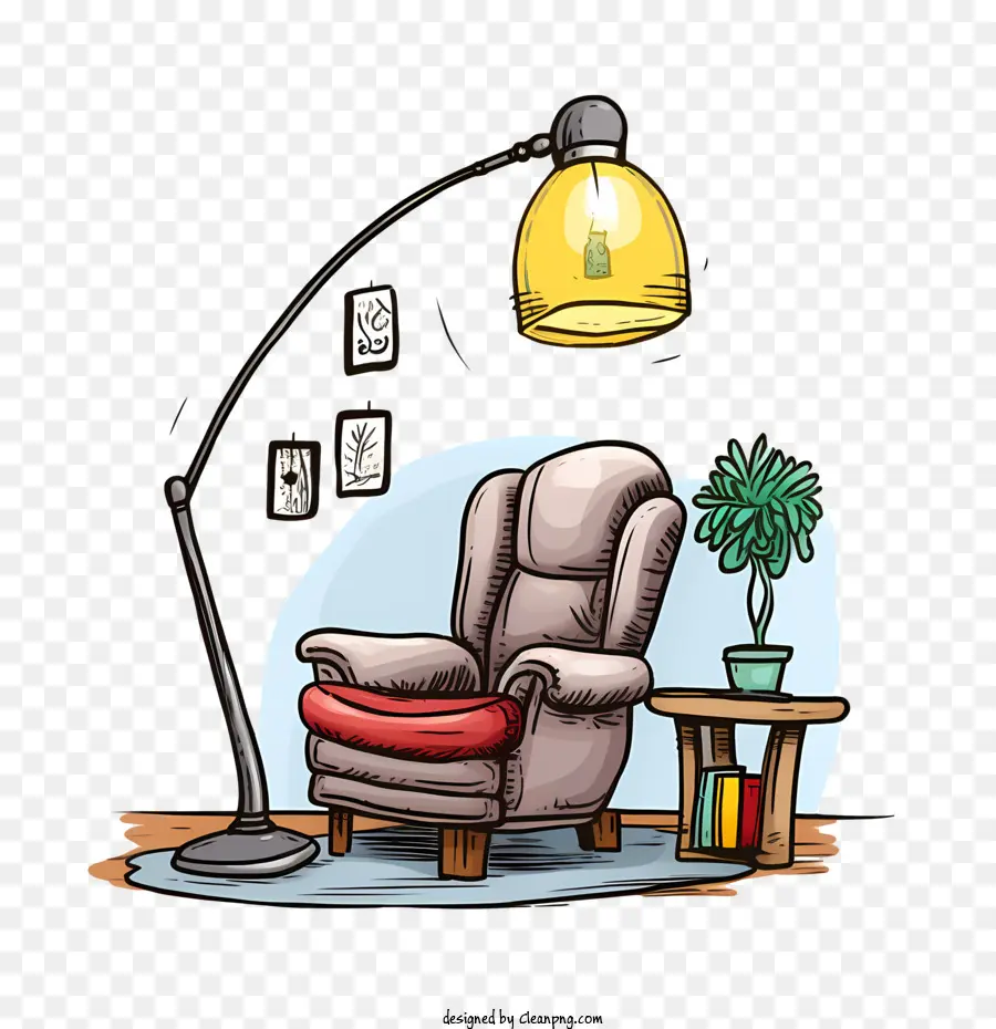 الأريكة والمصباح，كرسي PNG