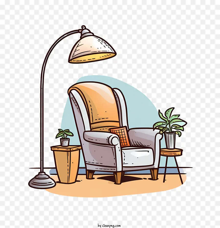 الأريكة والمصباح，كرسي PNG
