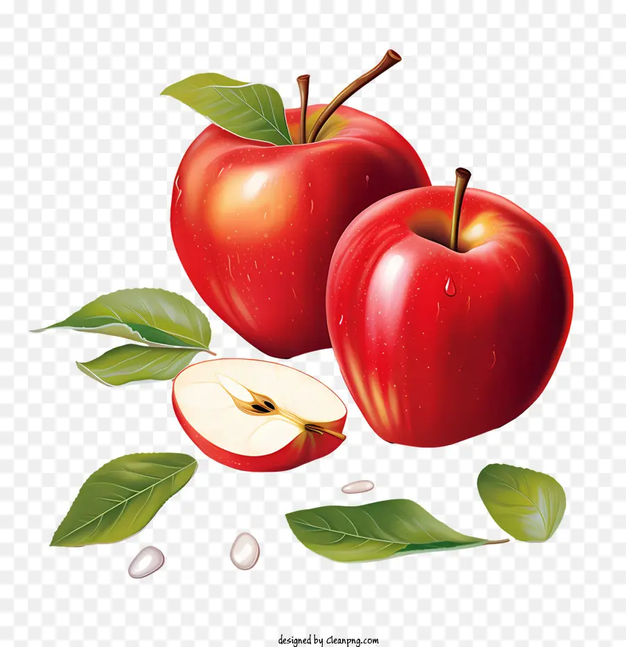 أكل التفاح الأحمر اليوم，التفاح PNG