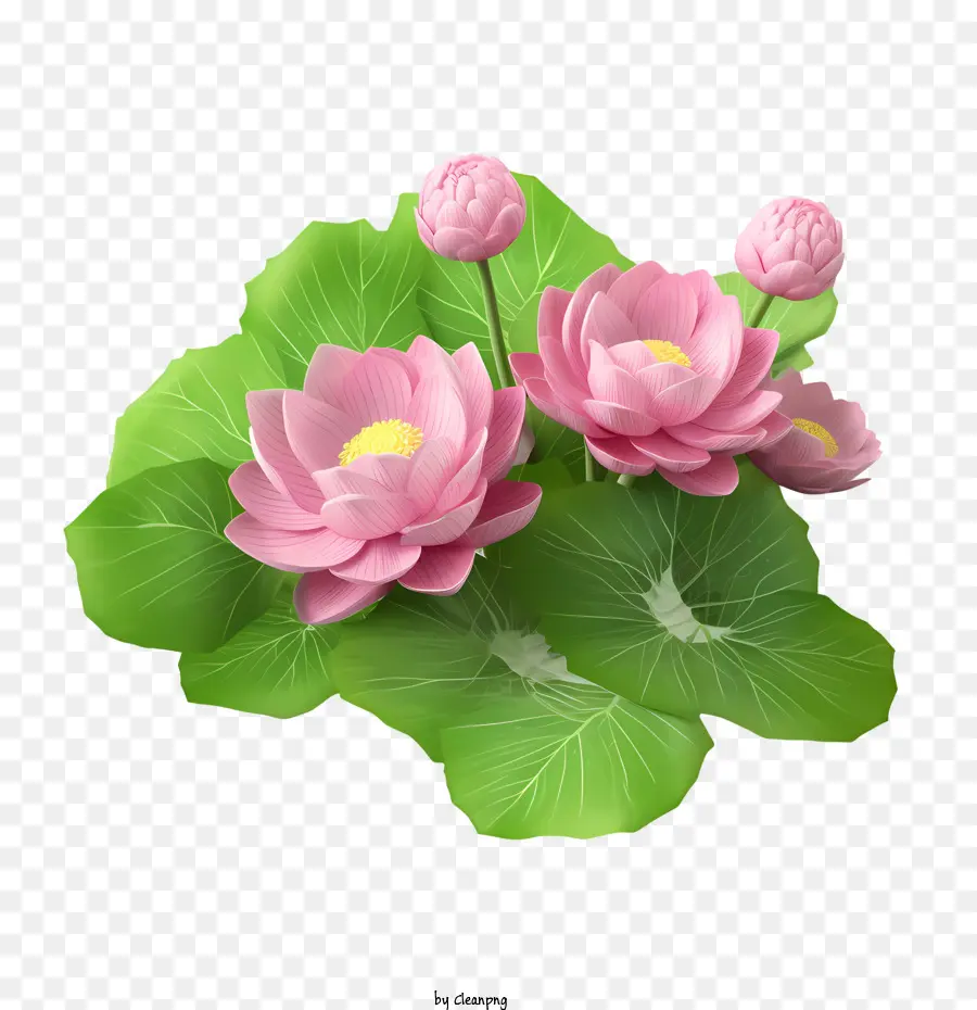زهرة اللوتس，الزهور الوردية PNG