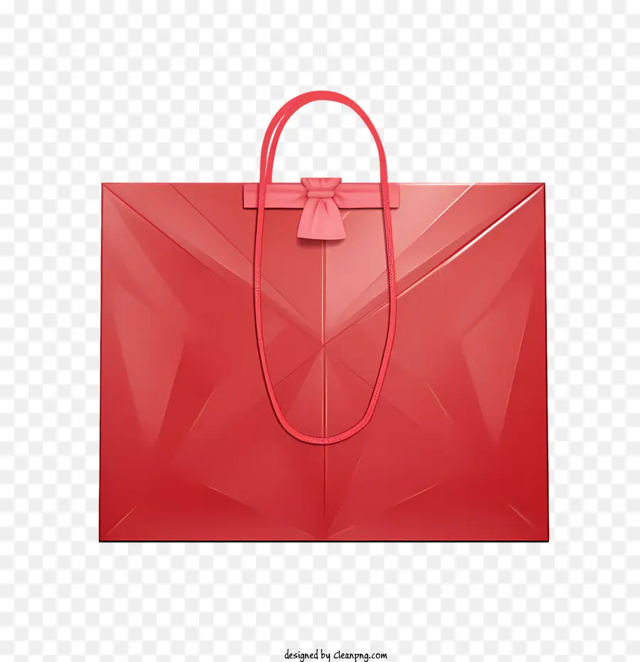 حقيبة ورقية حمراء，الأحمر PNG