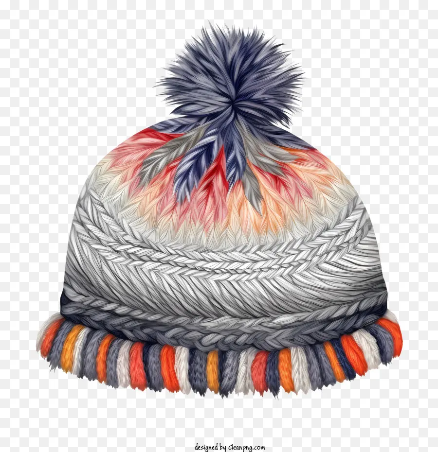 محبوك قبعة，قبعة الشتاء PNG