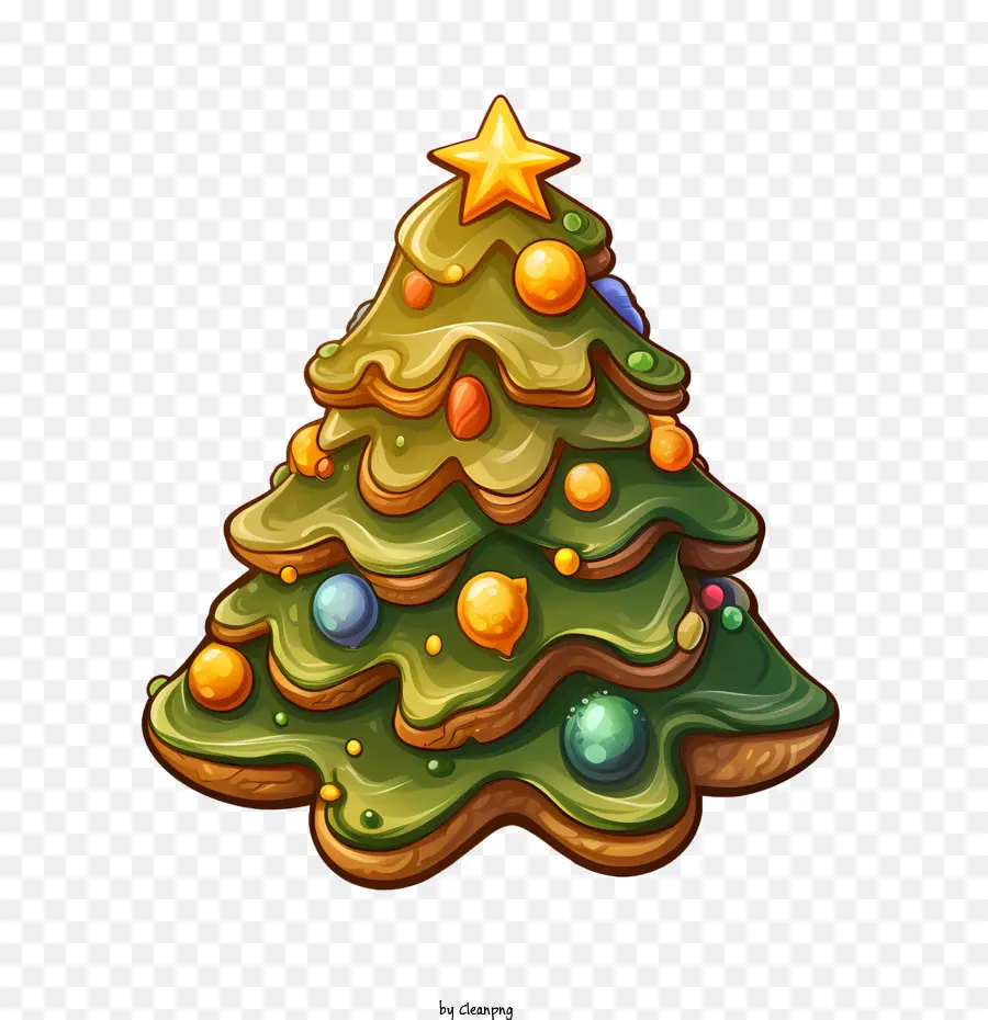 كعك عيد الميلاد，شجرة عيد الميلاد PNG