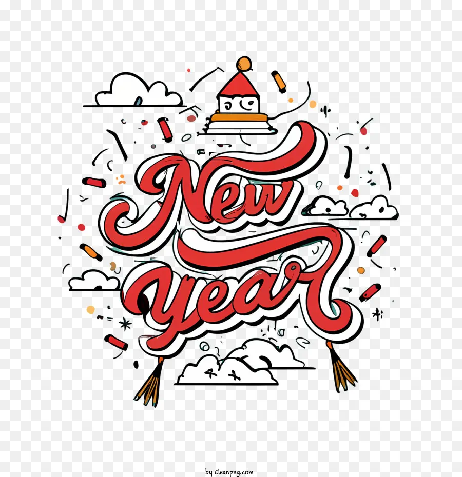 2024 العام الجديد，سنة جديدة سعيدة PNG